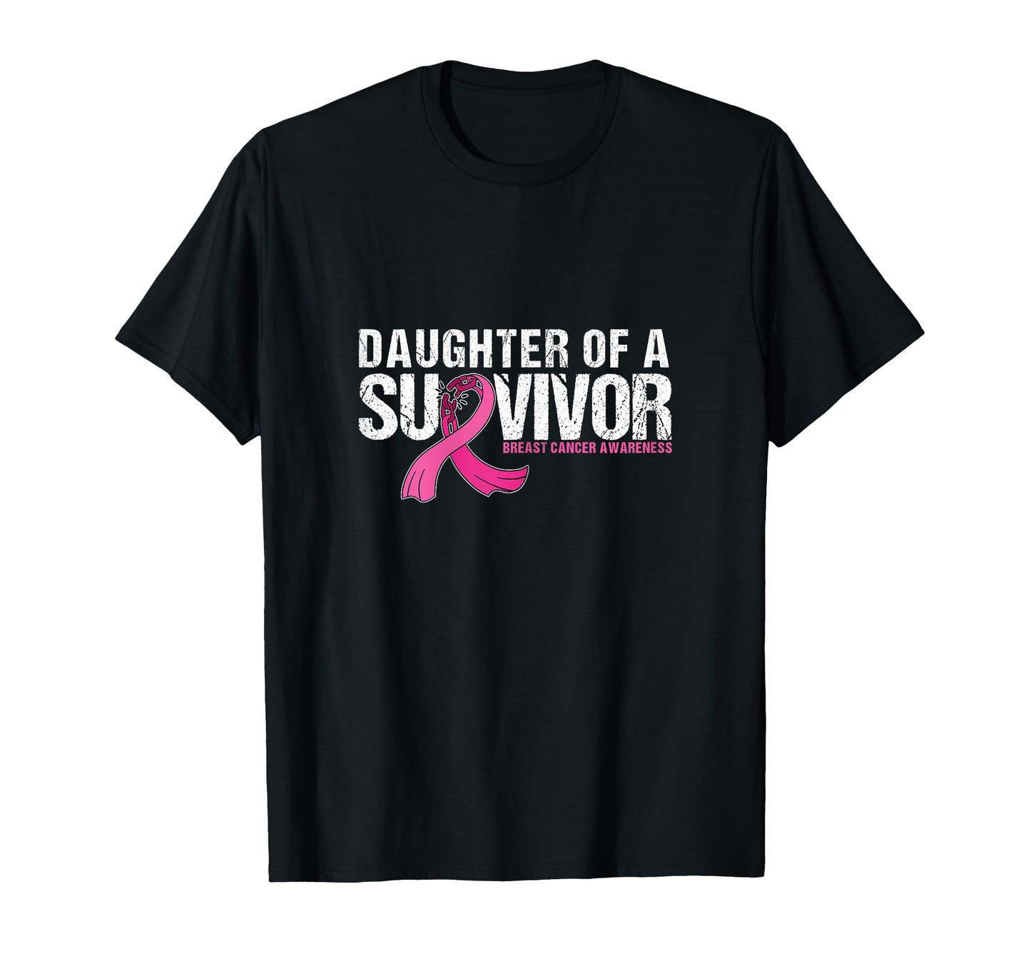 Daughter of a Survivor Breast Cancer Awareness Support Mom T-Shirt