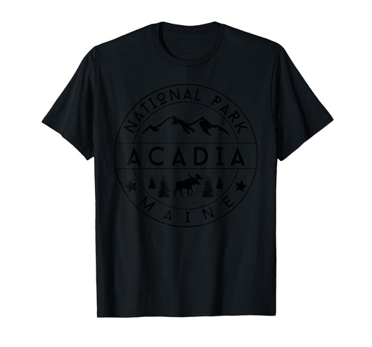 Acadia National Park Maine Moose Nature Hiking Outdoors T-Shirt