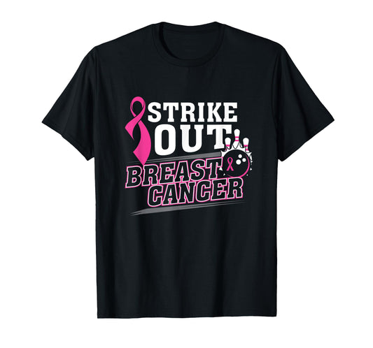 Breast Cancer Awareness Bowling Team T-shirt T-Shirt