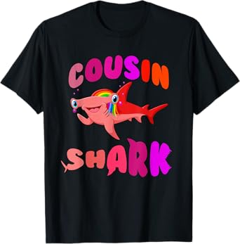 Cousin Shark hammerhead birthday family shark matching T-Shirt