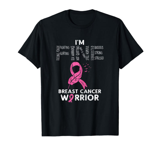 Im Fine Breast Cancer Warrior Pink Awareness Survivor Women T-Shirt