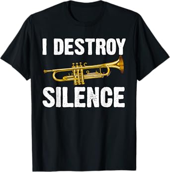 Funny Trumpet Player Art For Men Women Trumpeter Orchestra T-Shirt