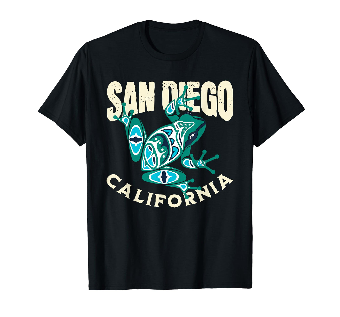 San Diego California Frog Totem Pacific Northwest Native T-Shirt
