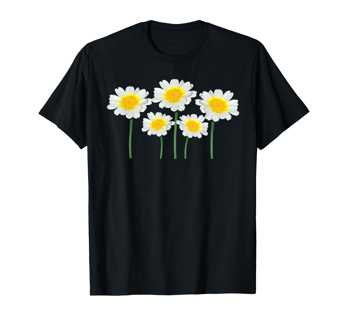 Cute Daisy Flowers Classic Wildflower White & Yellow Graphic T-Shirt