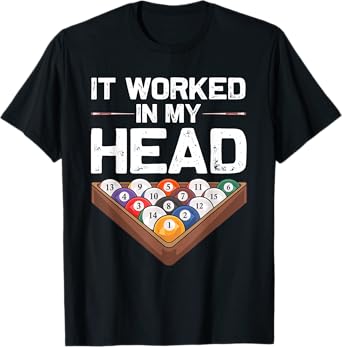 Funny Pool Billiards Design For Men Women Pool Game Players T-Shirt