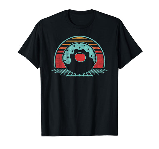 Donut Retro Doughnut Vintage 80s Style Gift T-Shirt
