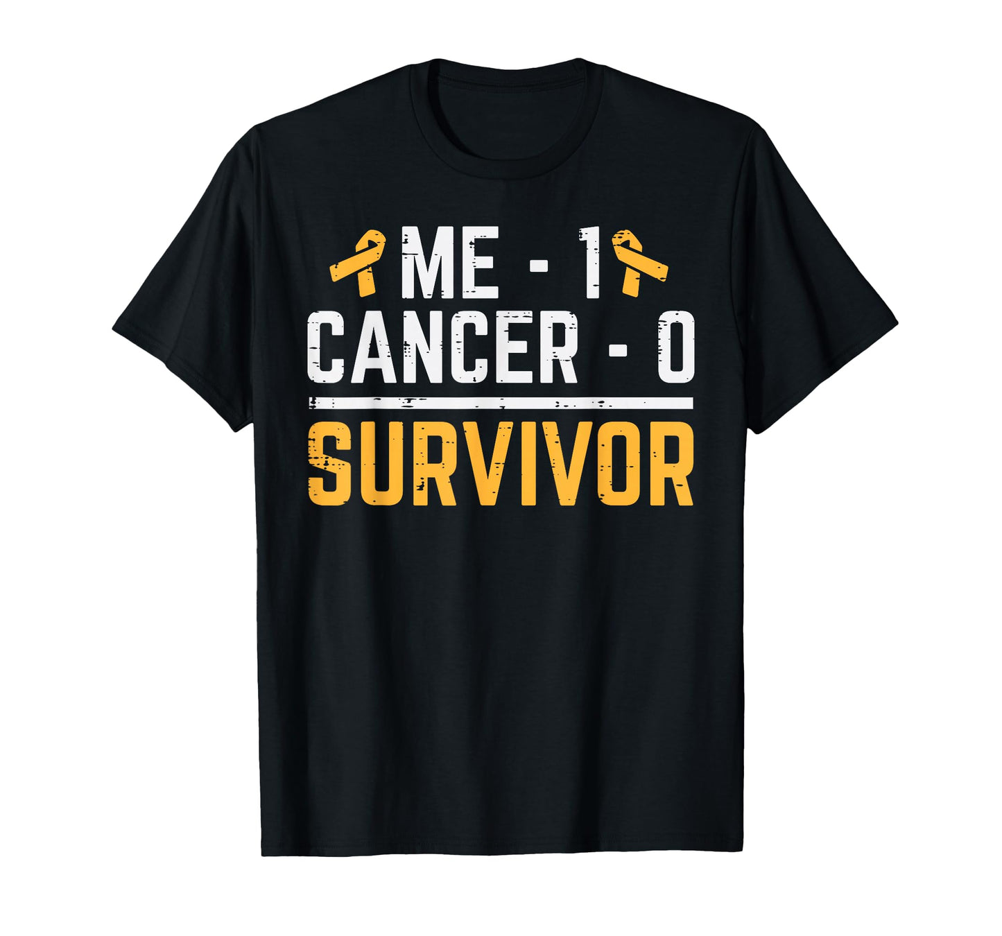 Me 1 Childhood Cancer 0 Survivor Awareness Boys Girls Kids T-Shirt