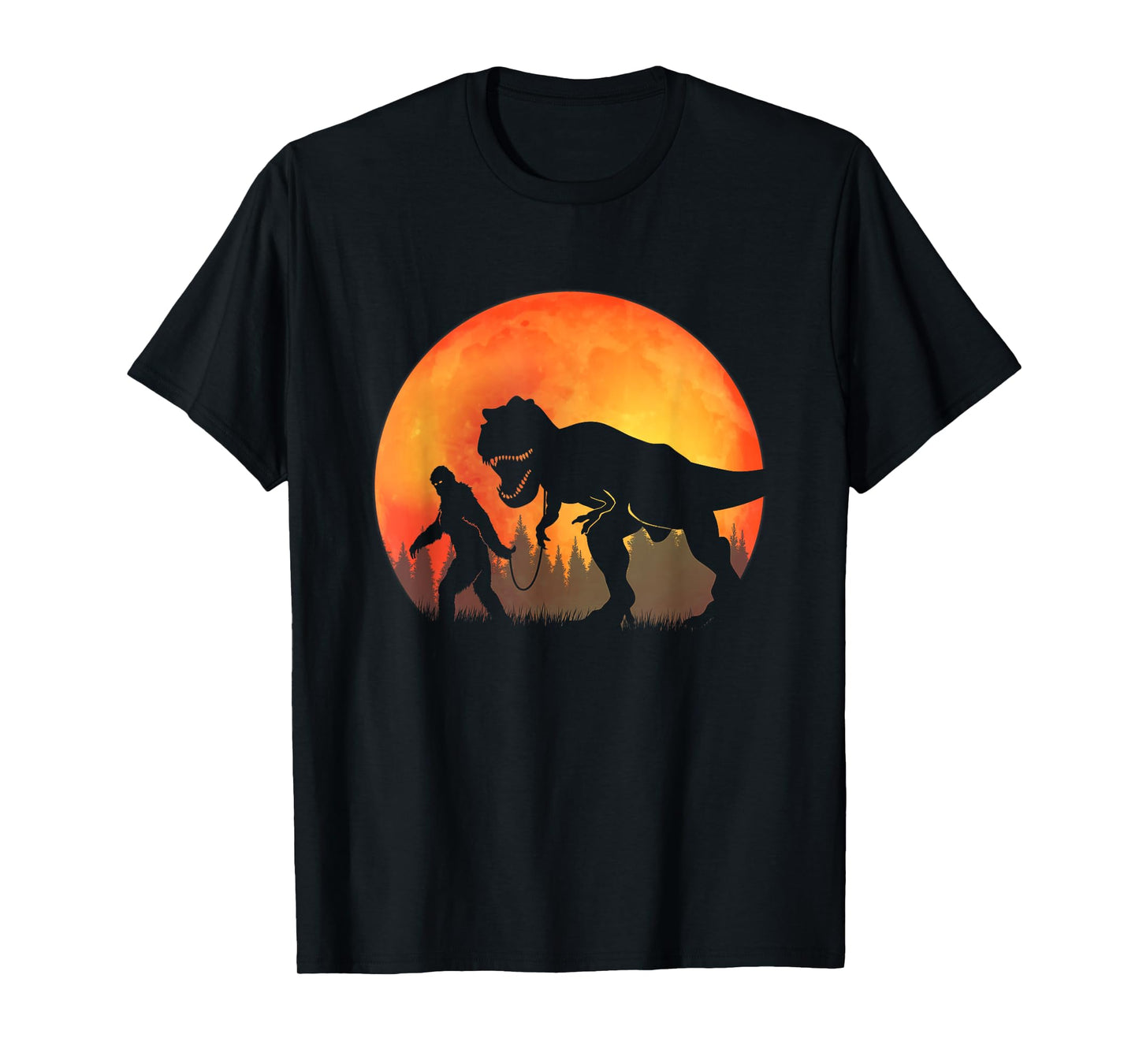 Bigfoot Dinosaur - Bigfoot and TRex T-Shirt