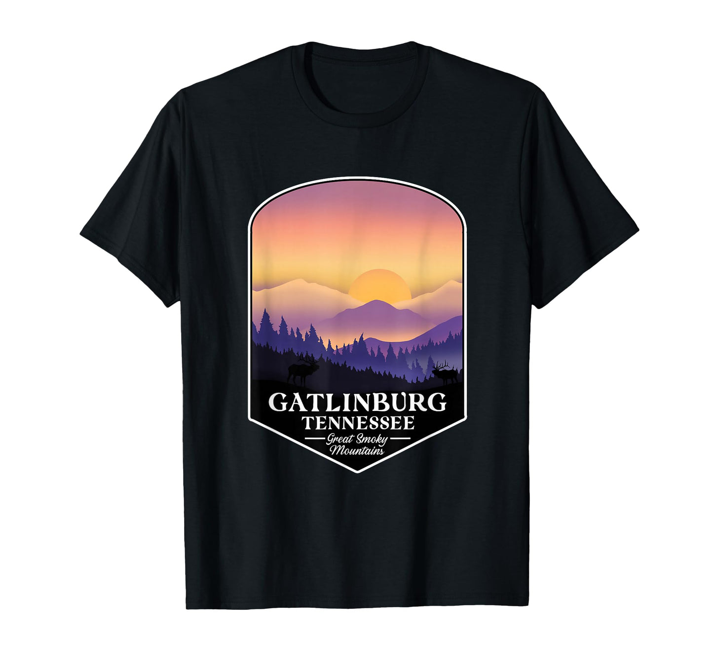Great Smoky Mountains - Gatlingburg Tennessee Hiking T-Shirt