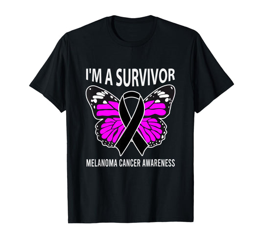 Im A Survivor Melanoma Skin Cancer Awareness T-Shirt