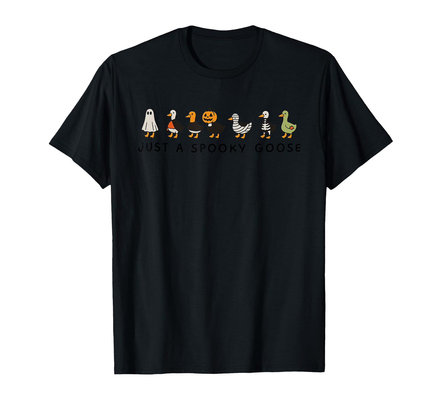 Just A Spooky Goose Halloween Costume Design T-Shirt