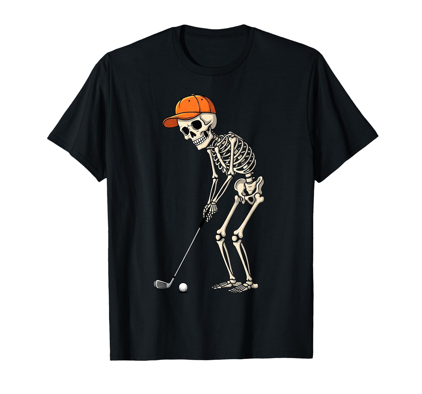 Skeleton Golf Halloween Costume Gifts for Men Women Kids T-Shirt