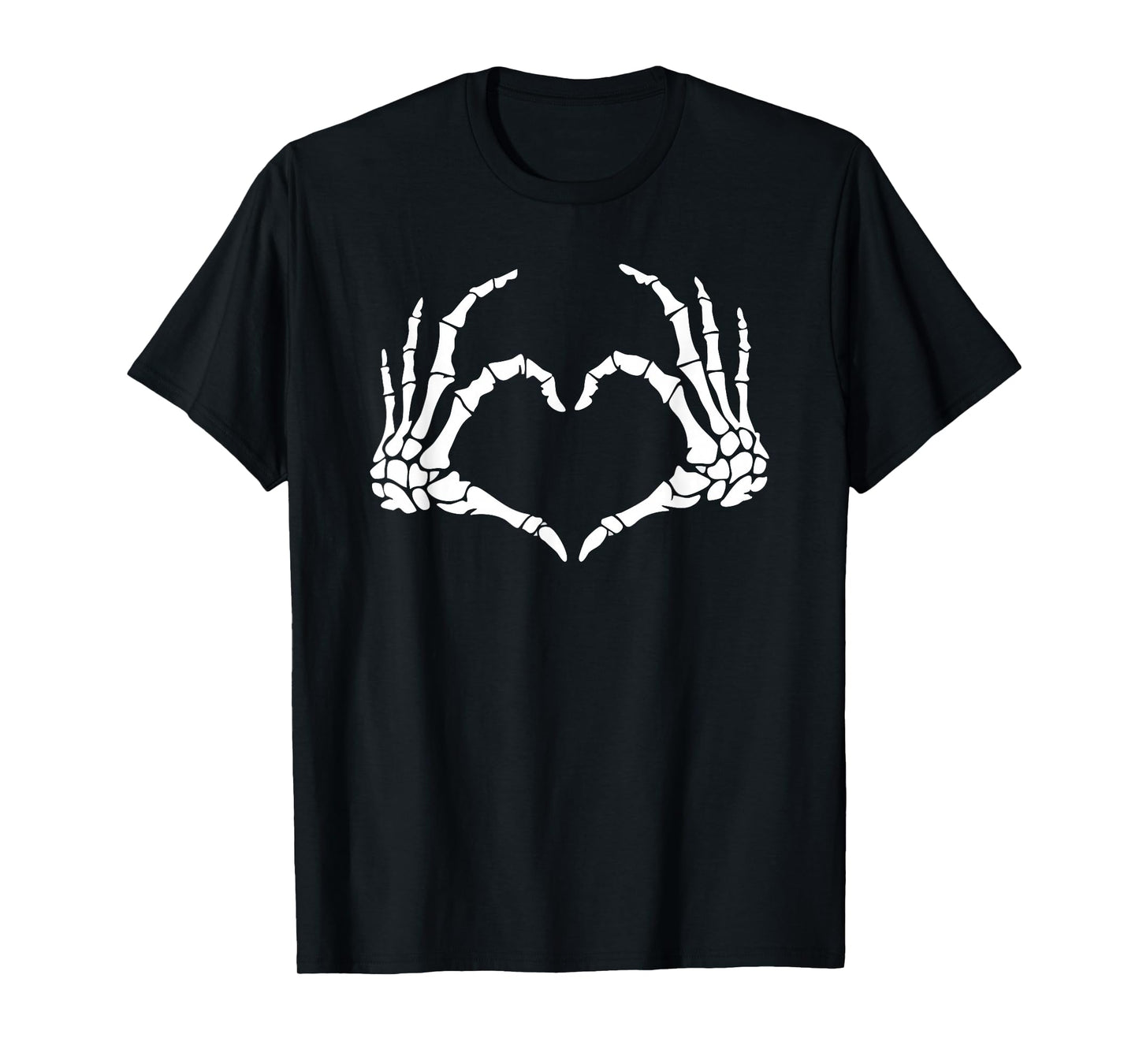 Skeleton Hands Heart Halloween Design Skeleton Halloween T-Shirt