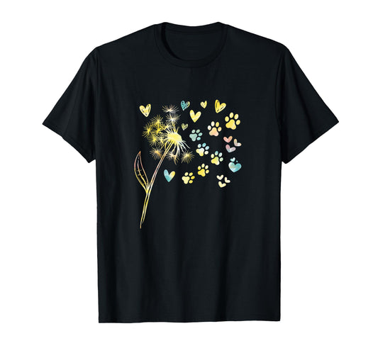 Dandelion Paw Print T-Shirt