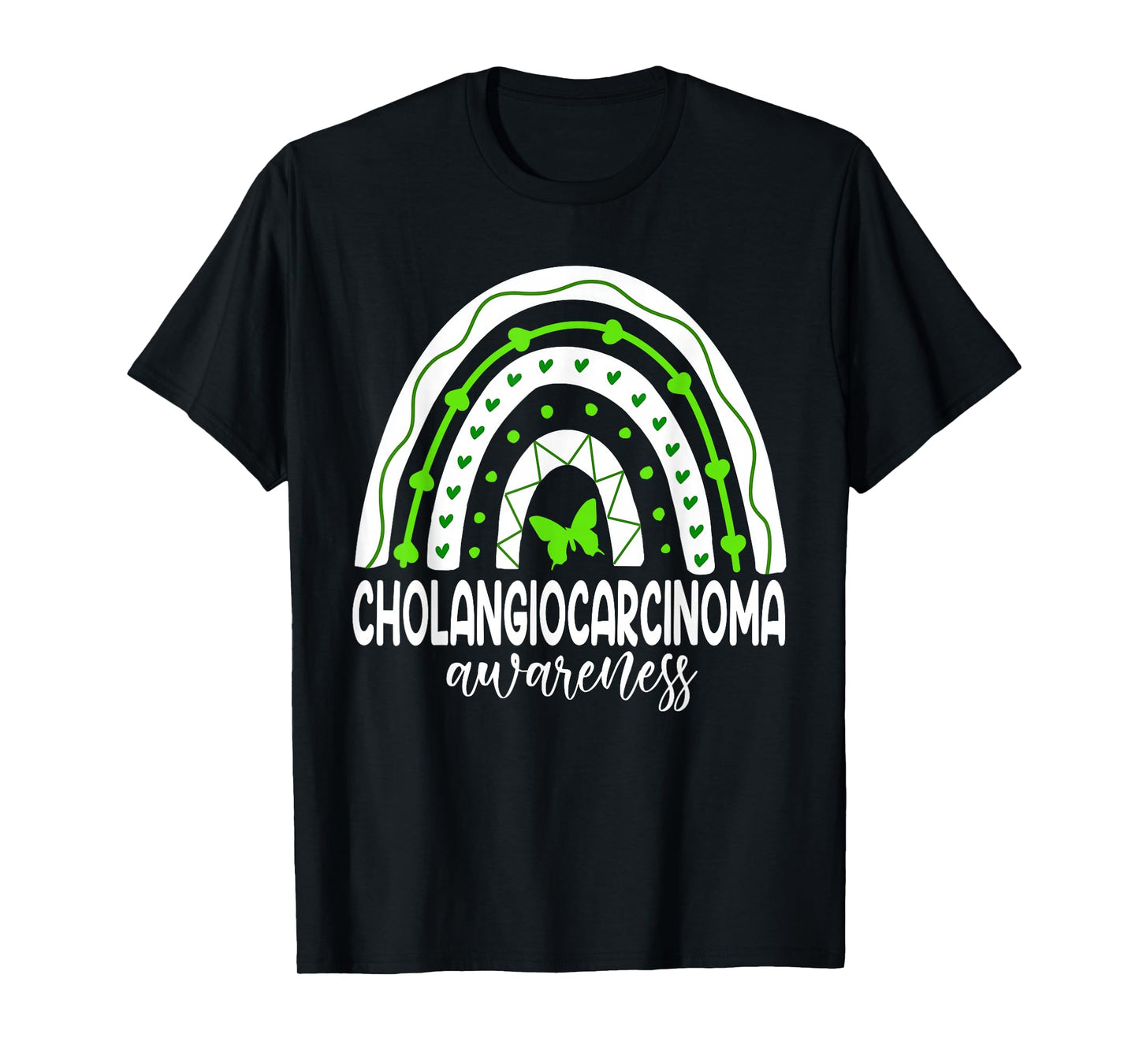 We wear Green Rainbow For Cholangiocarcinoma Awareness T-Shirt