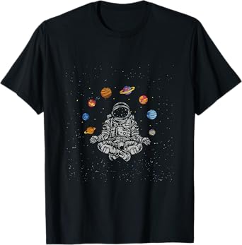 Planets Space Travel Astronomy Astronaut T-Shirt