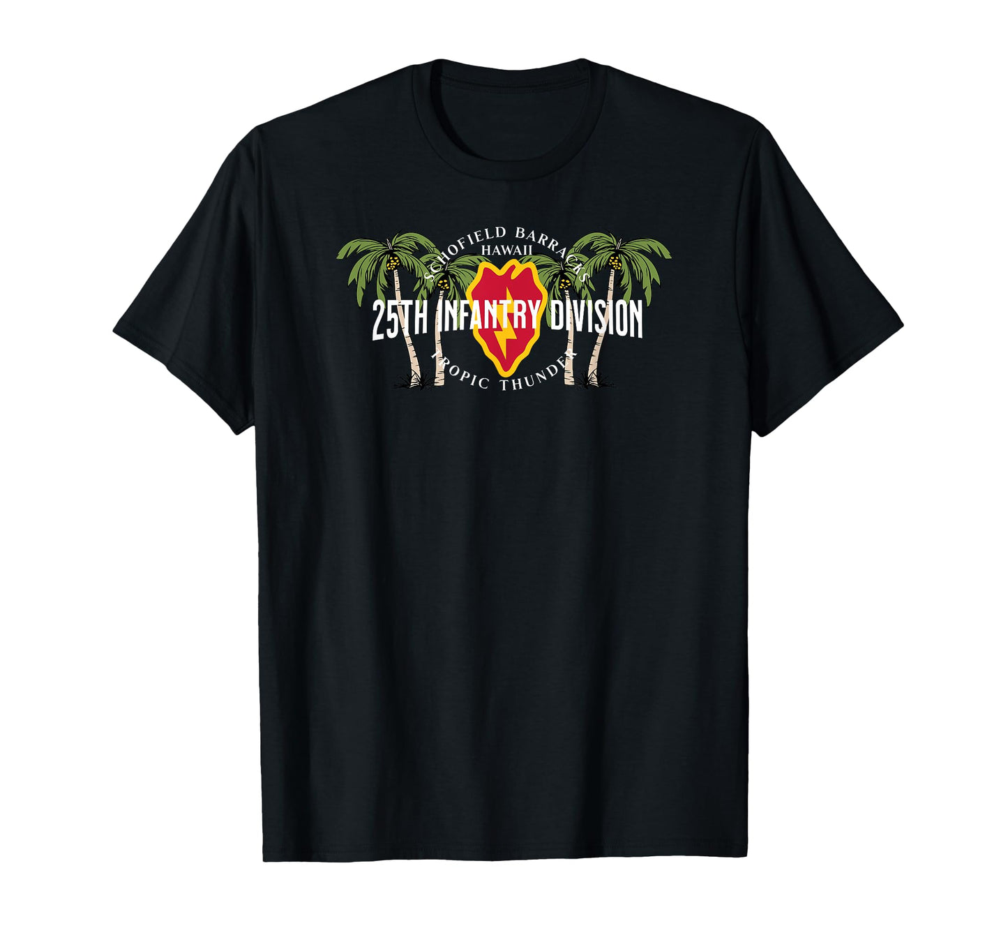 25th Infantry Schofield Barracks Hawaii Tropic Thunder Vet T-Shirt