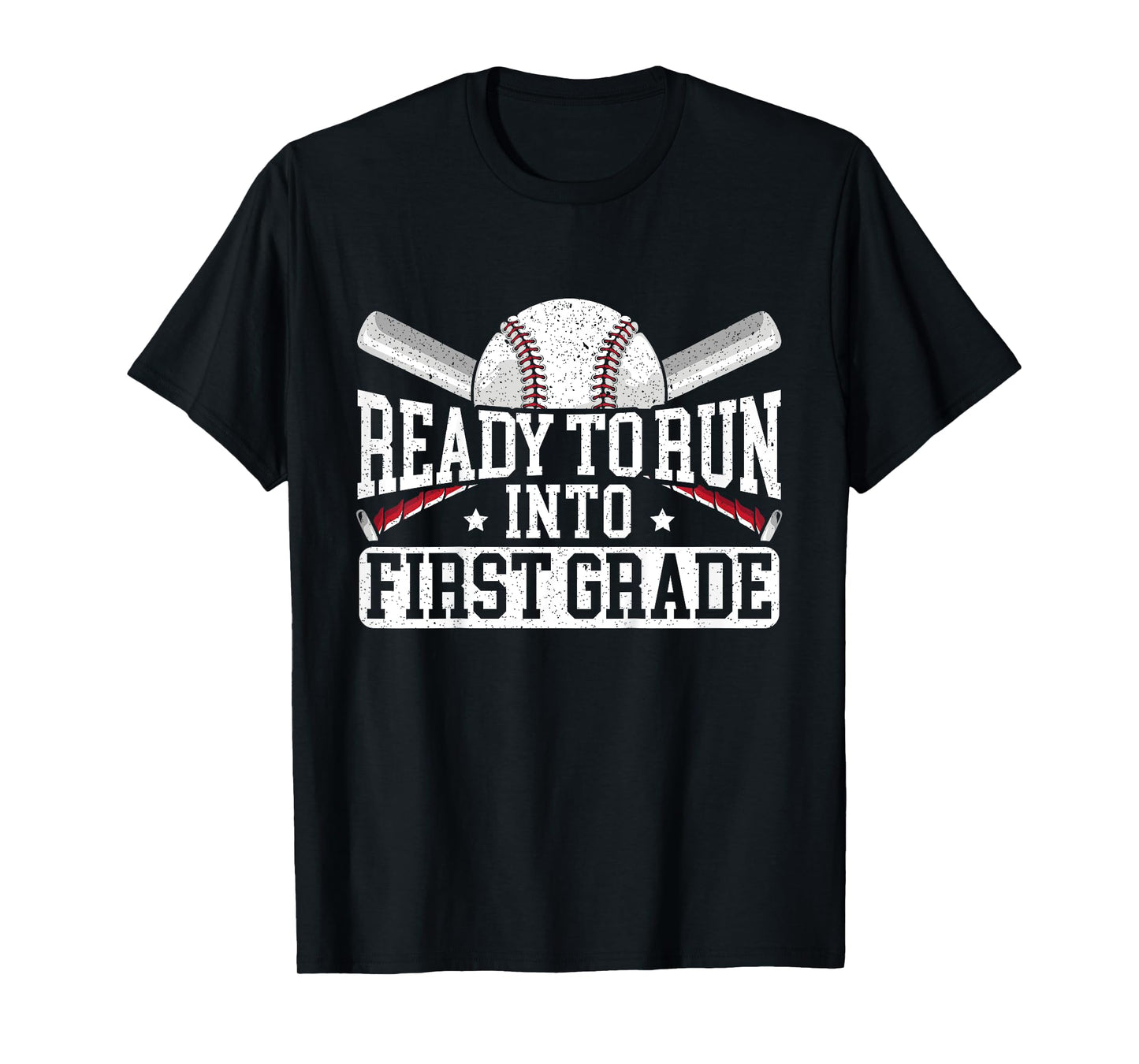Kids Ready To Run Into First Grade First Day Of School T-Shirt