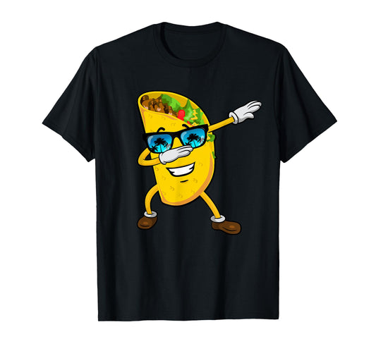 Dabbing Taco T Shirt Cinco de Mayo Boys Girls Kids Men Women T-Shirt