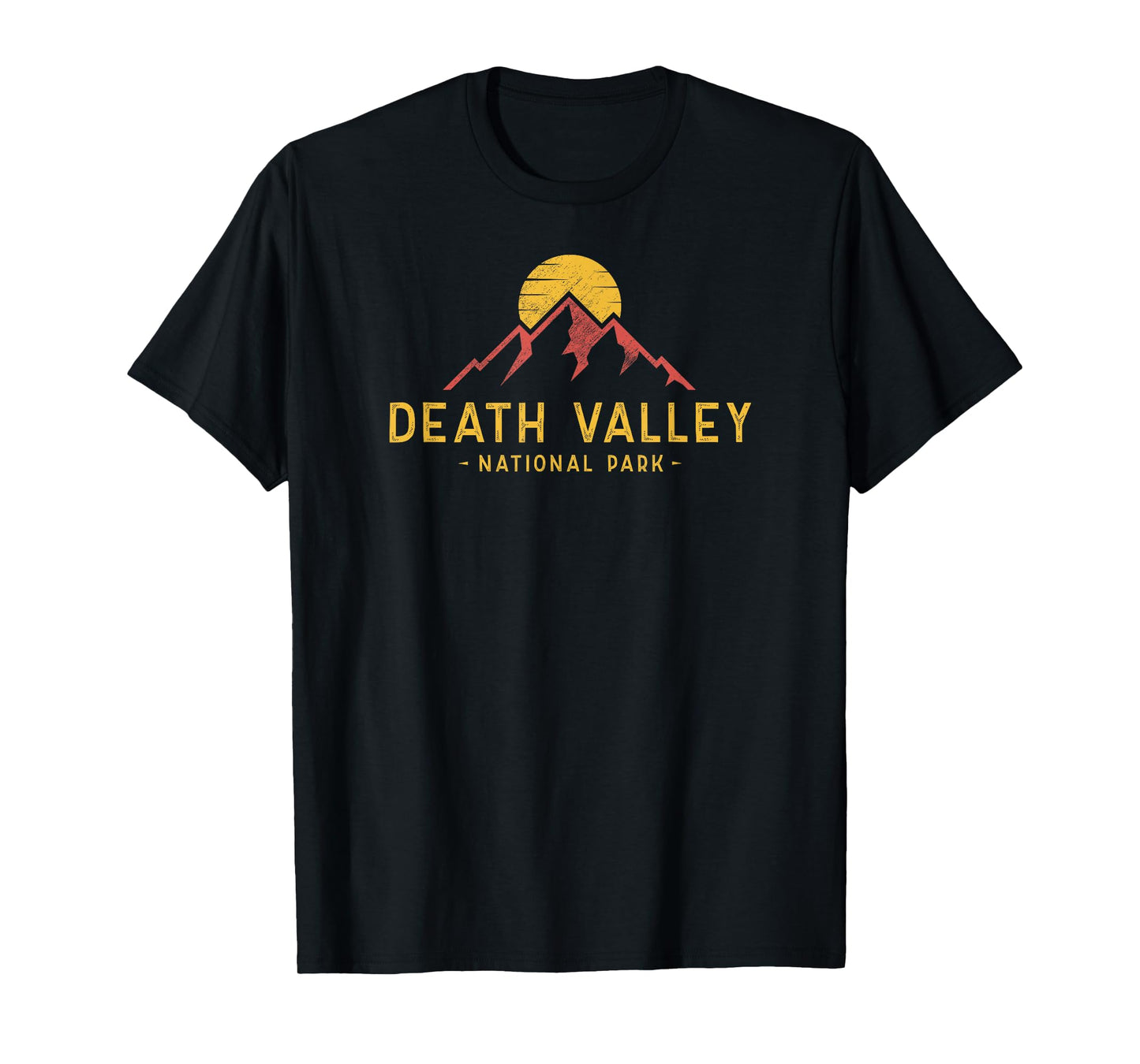 Death Valley National Park Souvenir Mens Retro Sunset Hiking T-Shirt