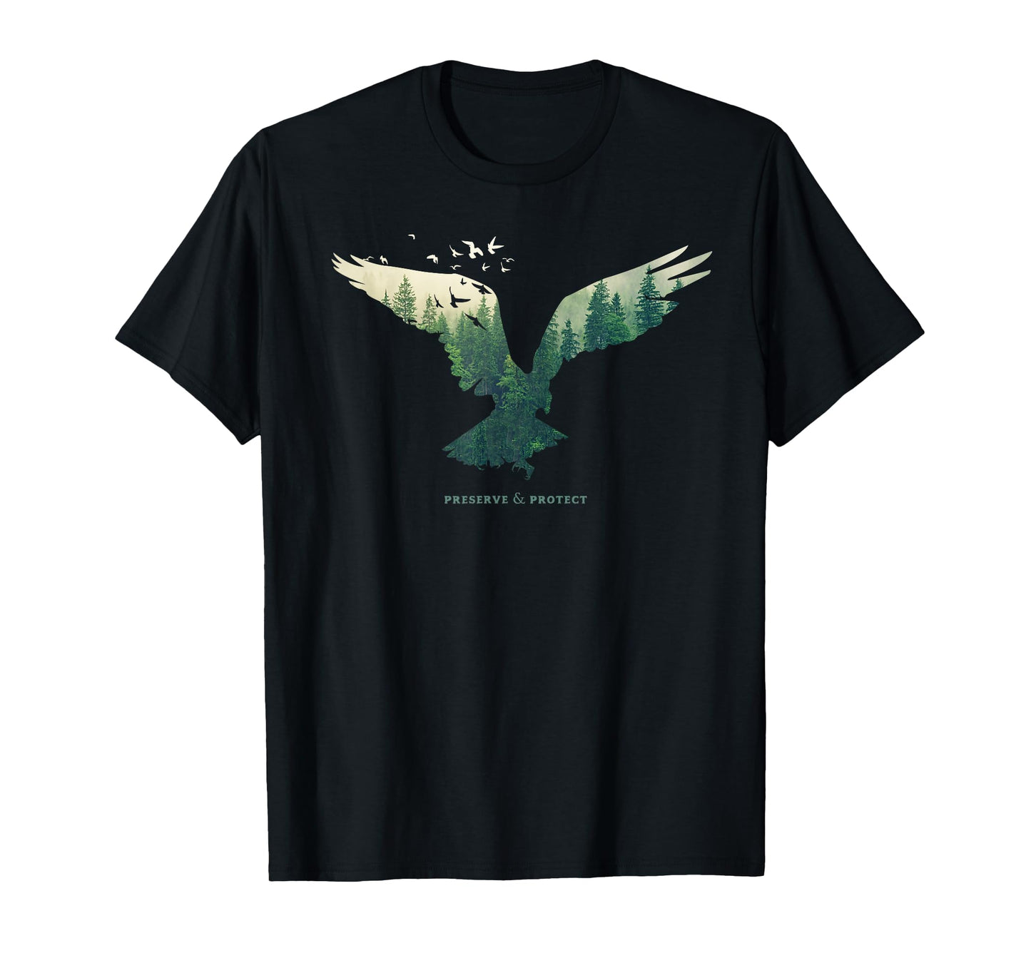 Preserve & Protect Vintage National Park Eagle Bird T-Shirt
