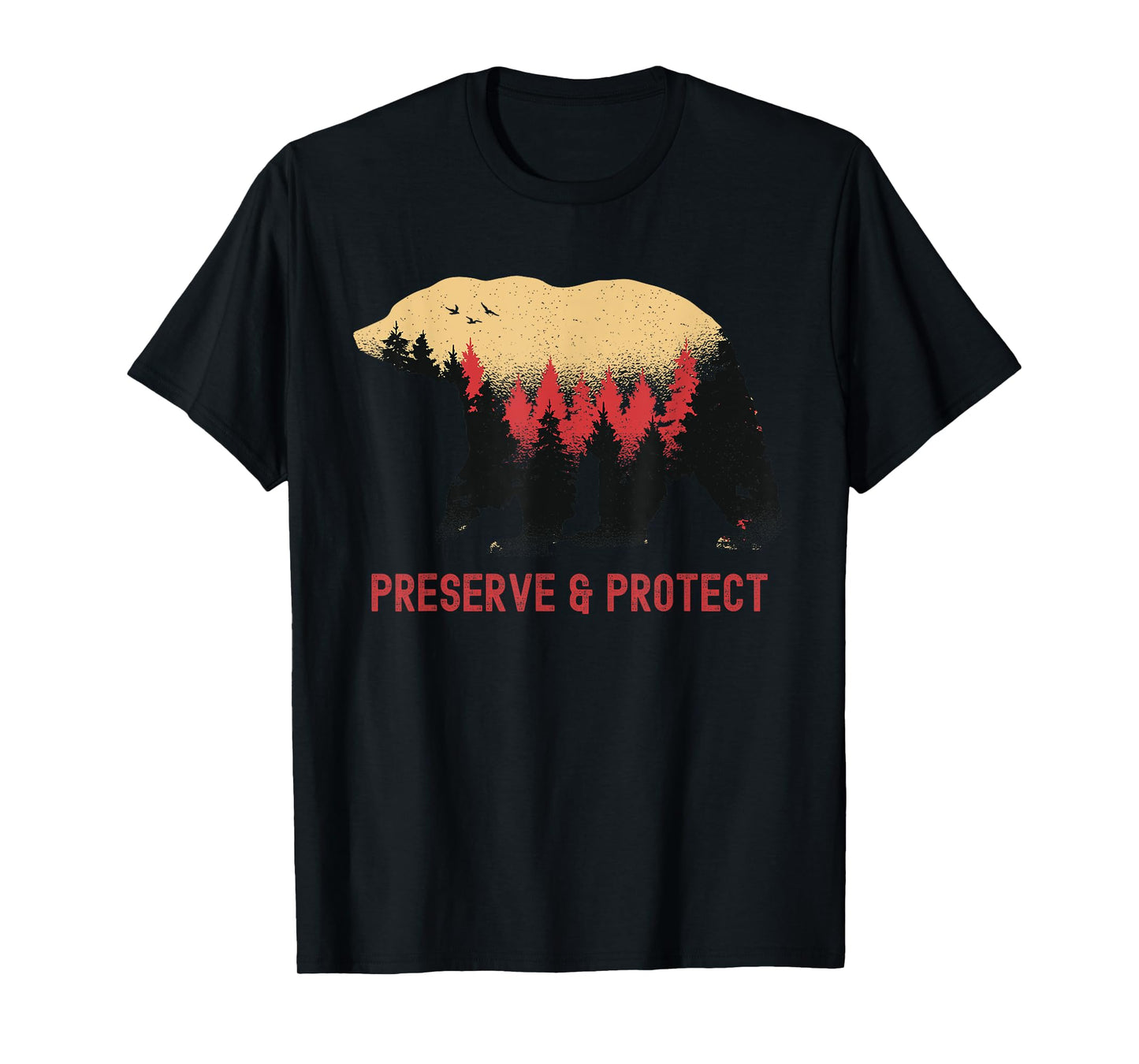Earth Day Preserve and Protect Vintage National Park Bear T-Shirt