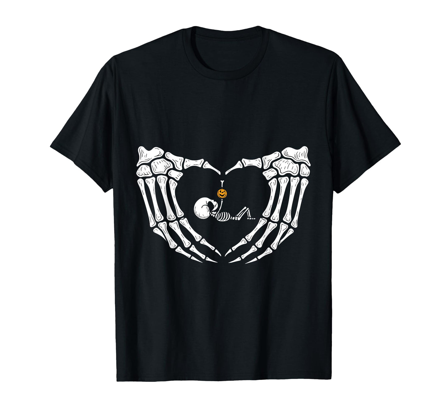 Skeleton Baby Motherhood Halloween Pregnancy Tee T-Shirt