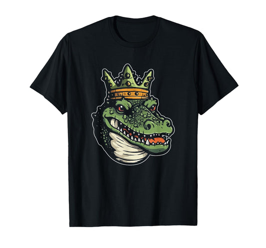 Alligator Crown Cute Crocodile Wildlife Animal King T-Shirt