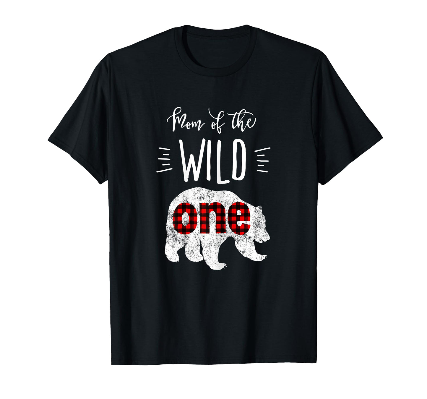 Mom of the Wild One Shirt Bear Lumberjack 1st Birthday Tee T-Shirt