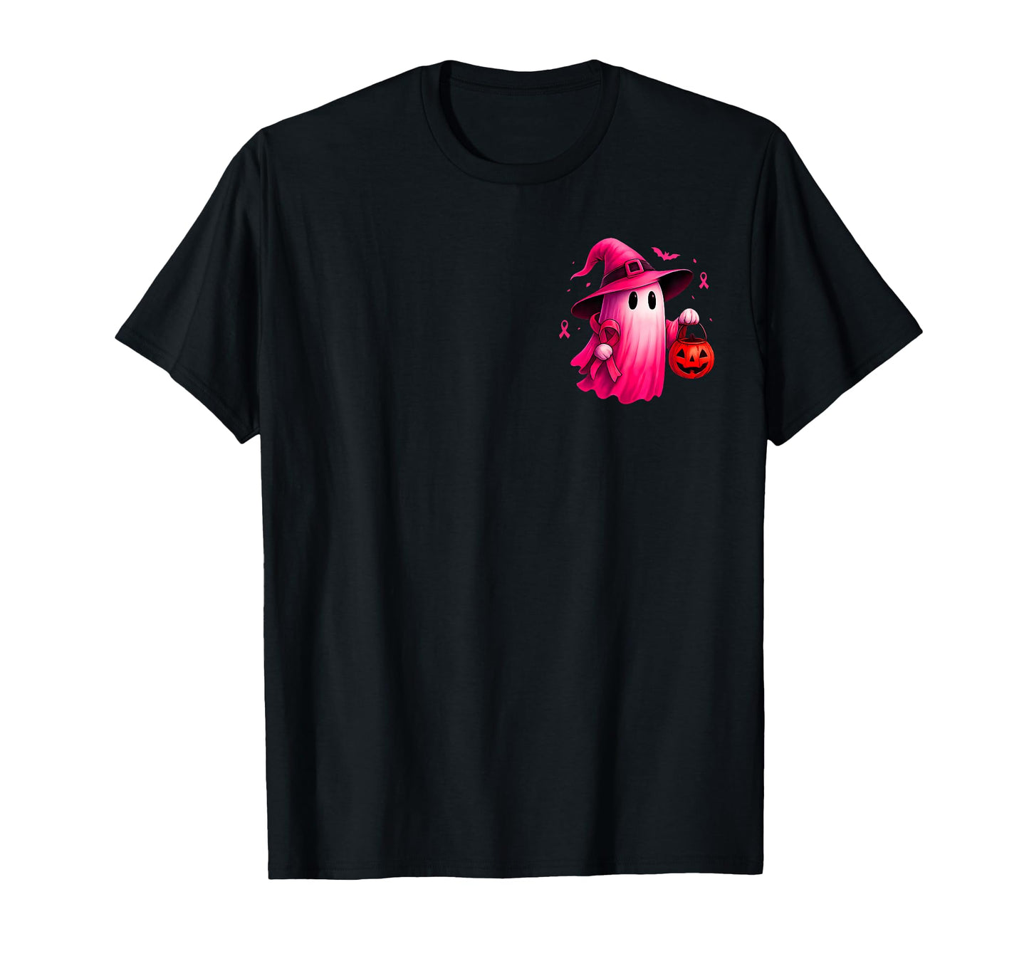 Breast Cancer Women Halloween in October We Wear Pink 2 Side T-Shirt