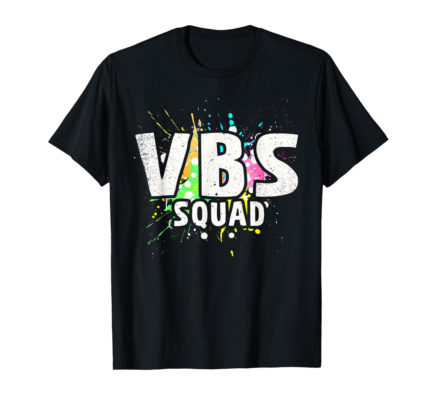 I Love VBS 2023 Squad Vacation Bible School Paint Splatter T-Shirt