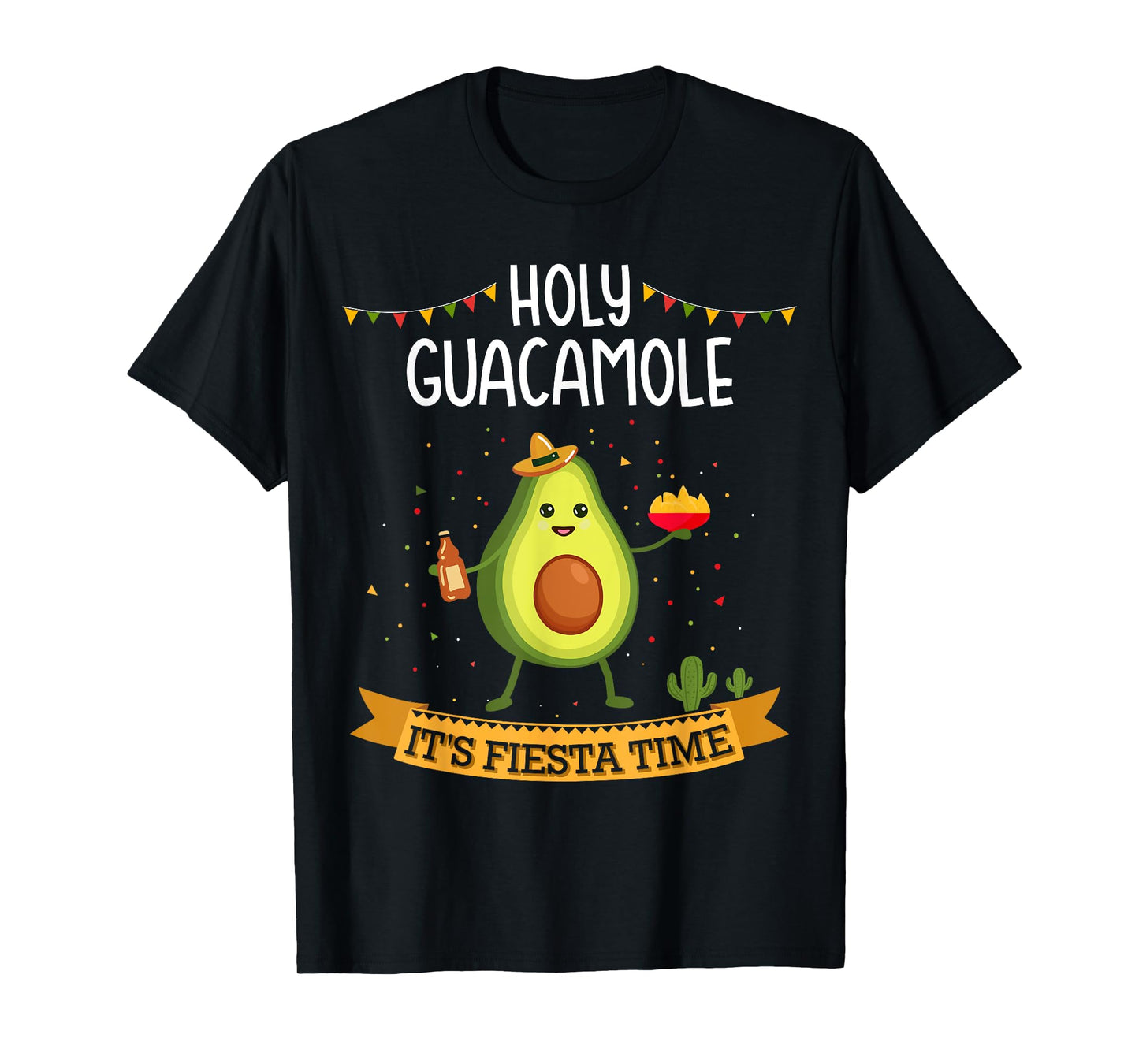 Holy guacamole with avocado for Cinco de Mayo fiesta time T-Shirt