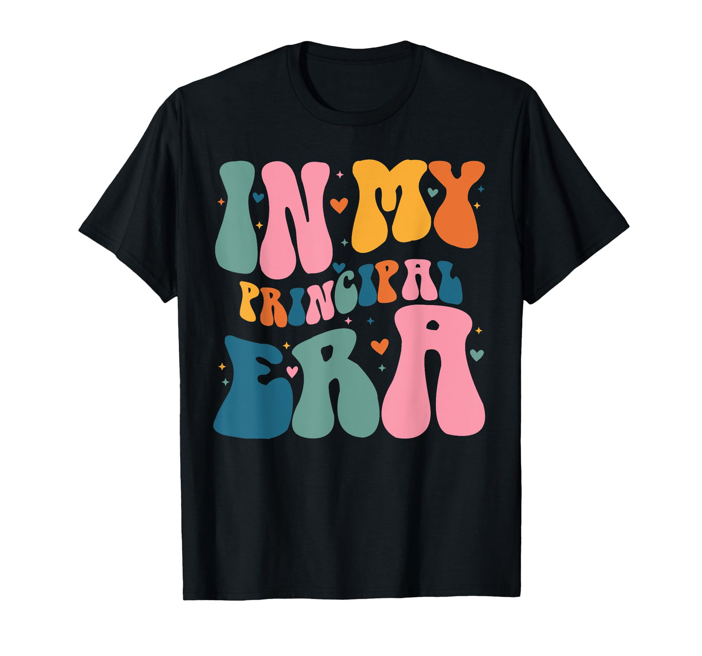 In My Principal Era Funny Groovy Color T-Shirt