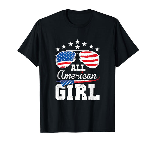 All American Girl 4th of July Matching Family T-Shirt