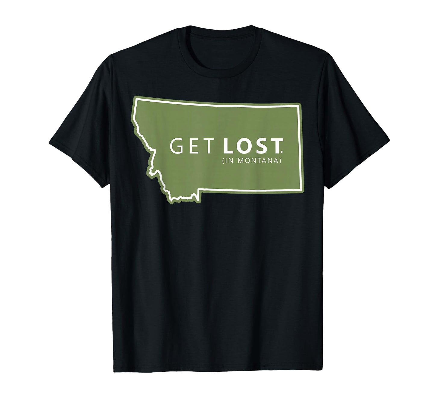 Get Lost in Montana Tee, ost Camping Tee, Hiking Adventure T-Shirt