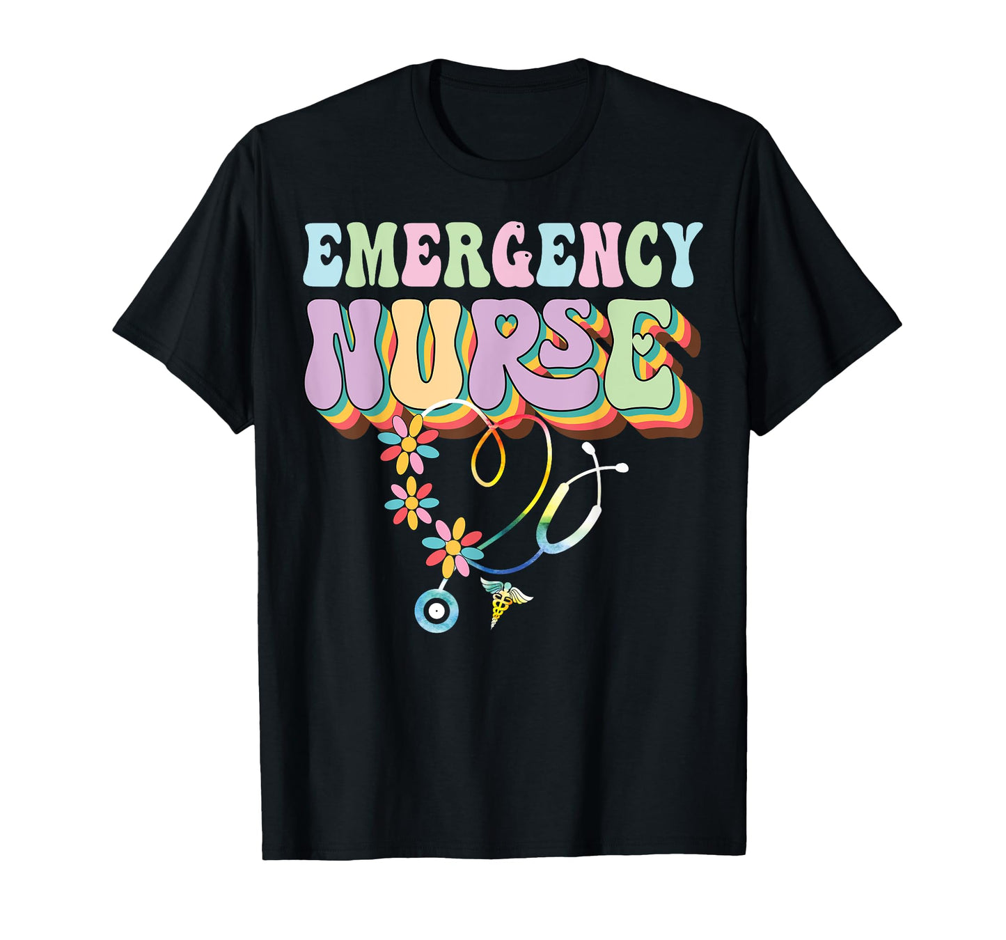 Groovy Nurse Shirt For Emergency Room Nurse Job Lover Gifts T-Shirt