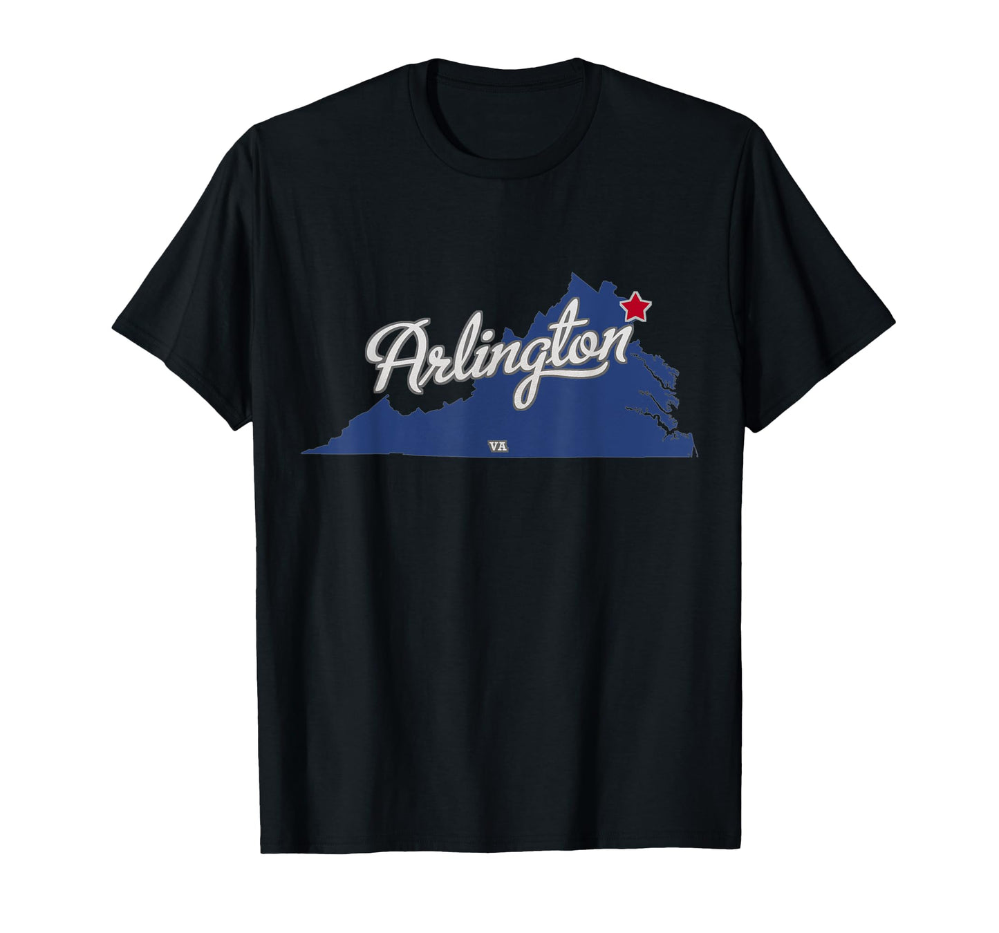 Arlington Virginia VA Map T-Shirt