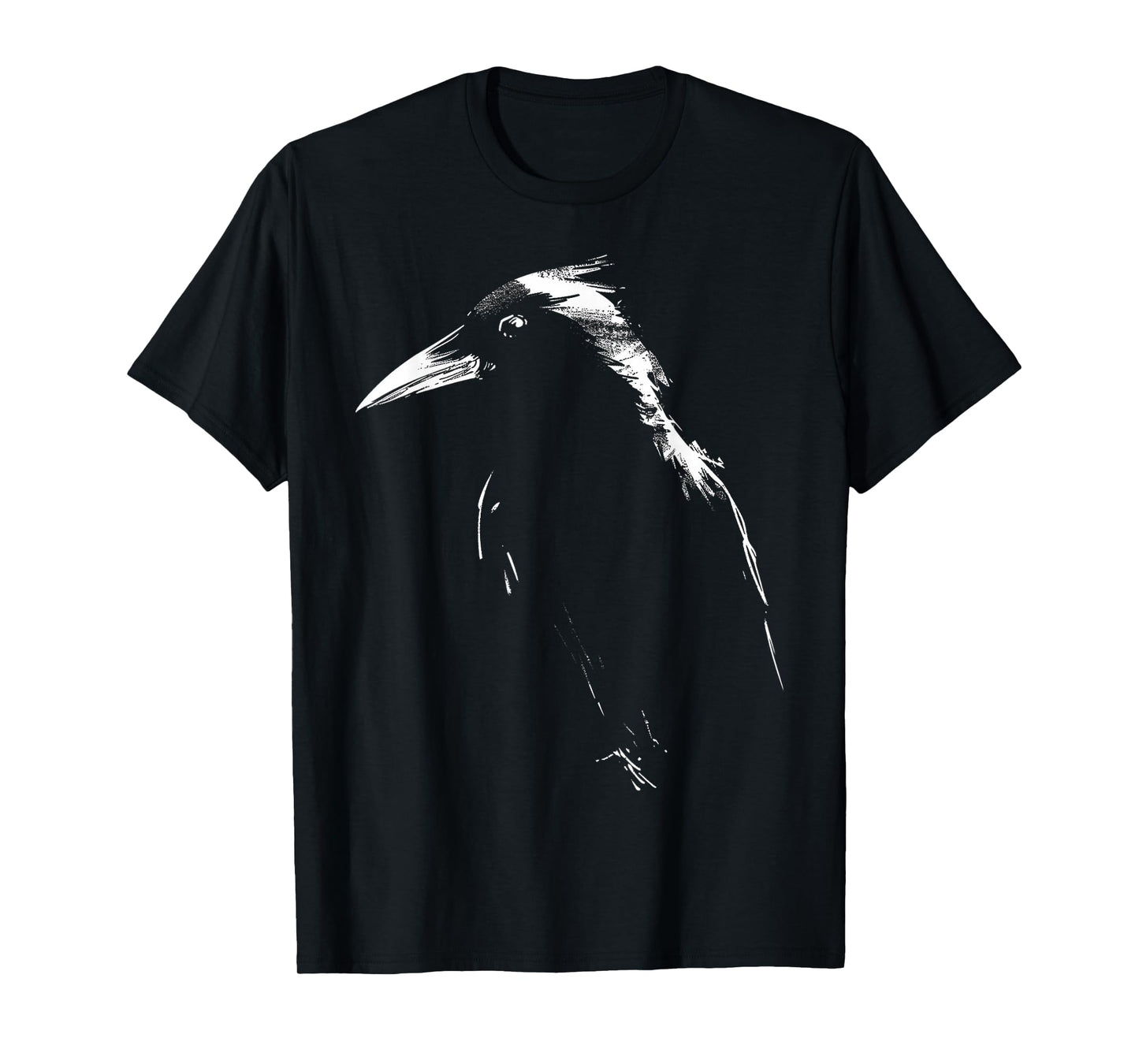 Raven Drawing Animal Art Bird Crow T-Shirt