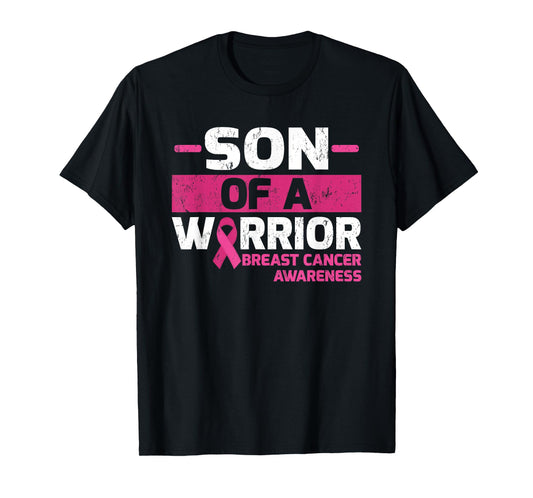 Son Of A Warrior Breast Cancer Awareness T-Shirt