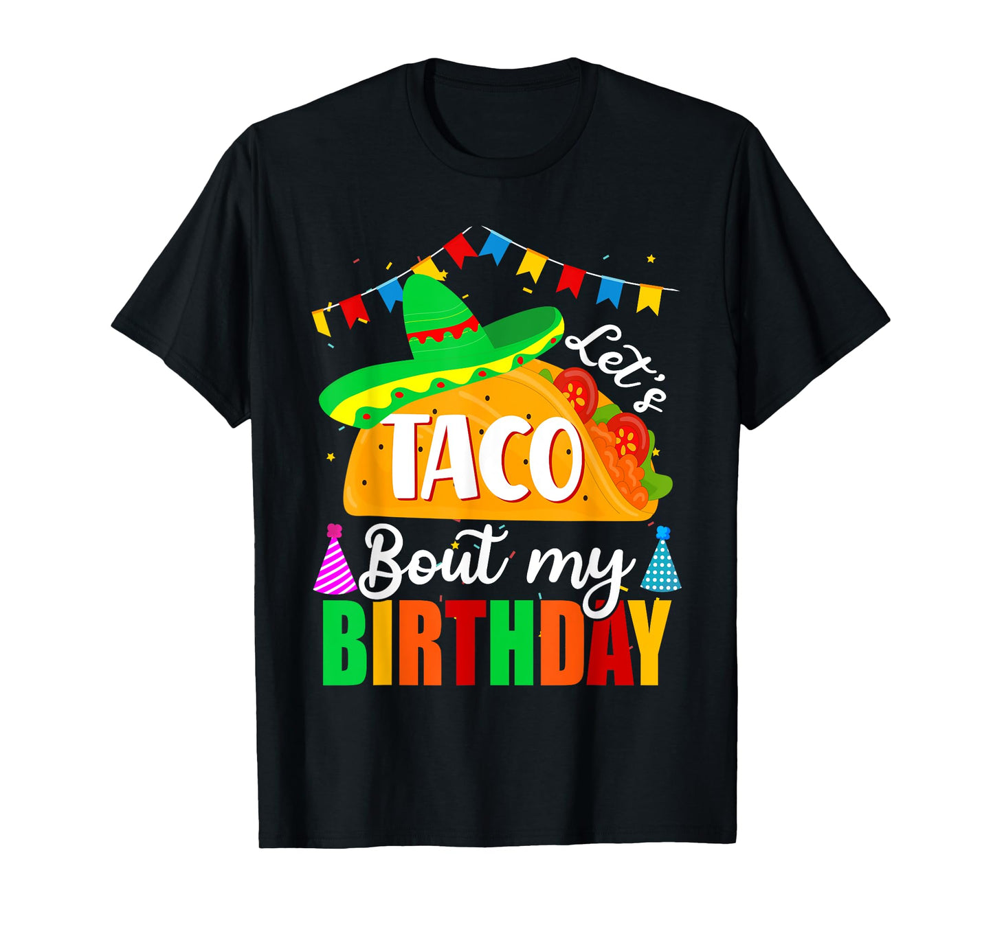 Let's Taco 'bout My Birthday Cinco De Mayo Tacos Boys Kids T-Shirt