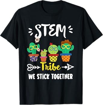 STEM Tribe, Funny School Cactus Crew STEM Teacher Squad T-Shirt