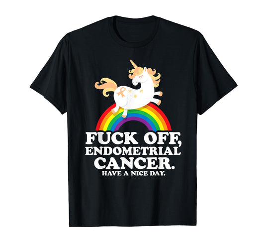 Endometrial Cancer Survivor Shirt | Fuck Endometrial Cancer T-Shirt