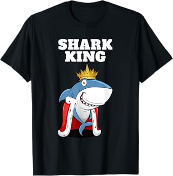 Shark King | Boys Shark Tshirt | Mens Shark T-Shirt