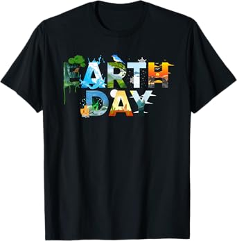 Earth Day Environmental Protection Save Tree & Animals T-Shirt