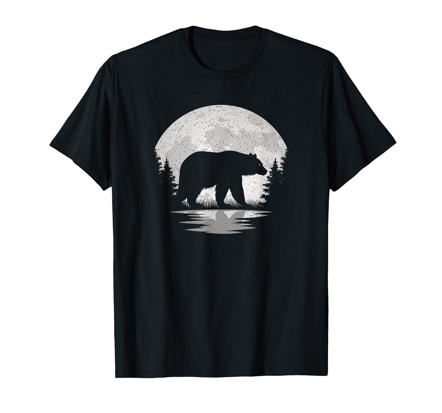 Bear Moon Vintage Bear Lover Wildlife Men Women Kids T-Shirt