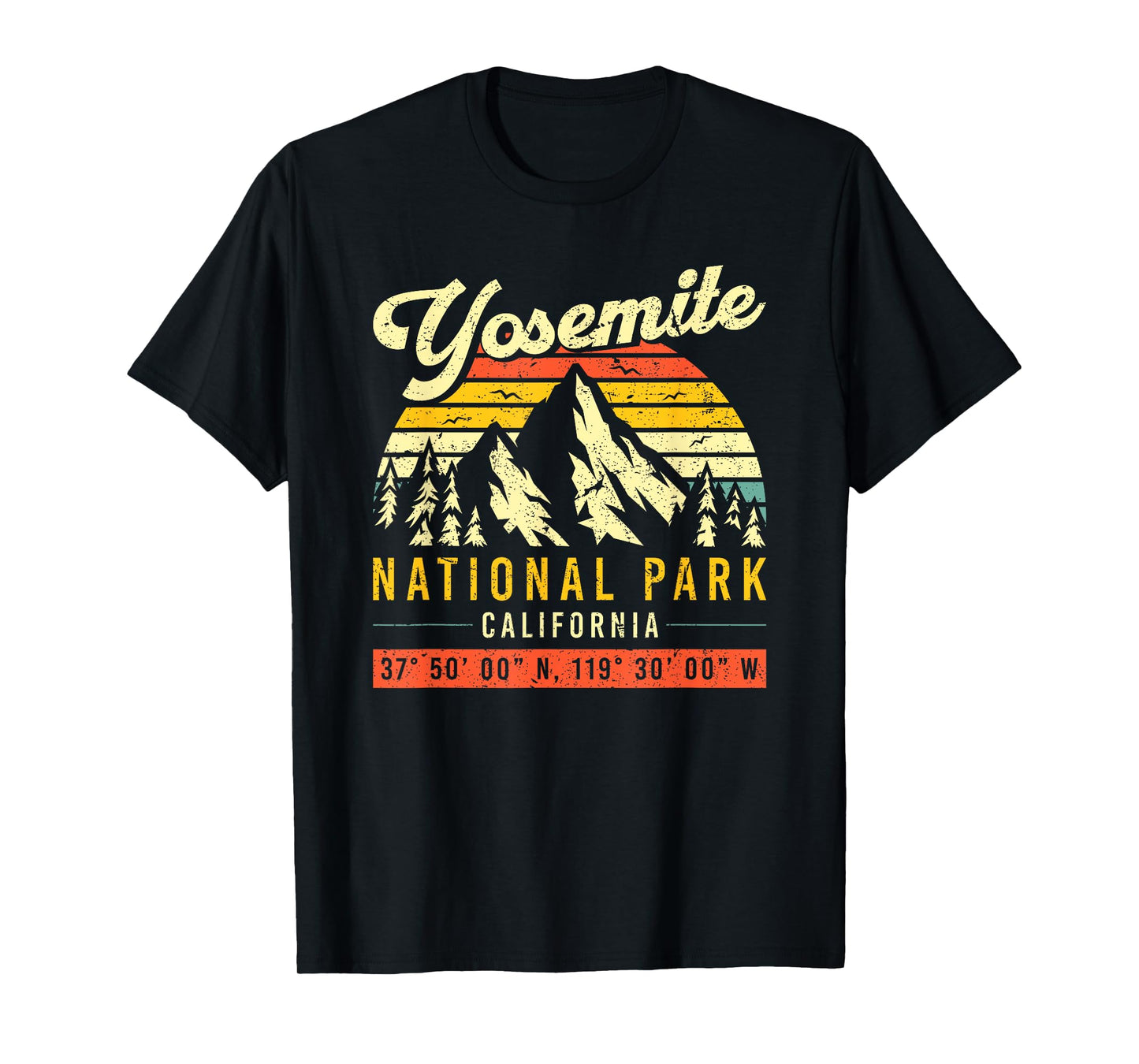 Yosemite Vintage Retro California National Park T-Shirt