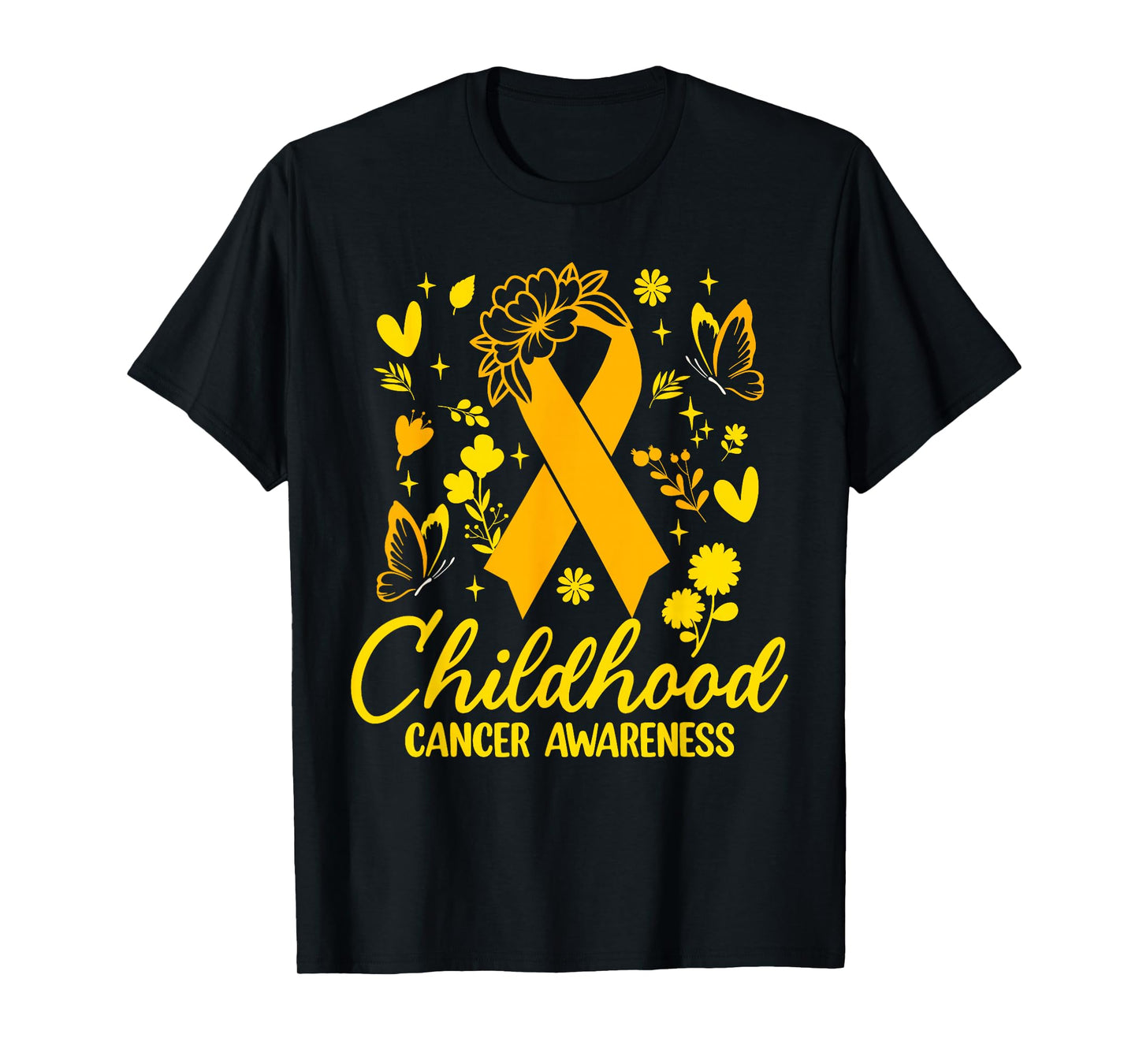 Ribbon Childhood Cancer Awareness Month Kids Family Survivor T-Shirt
