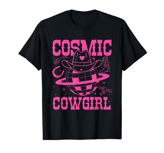 Cosmic Space Cowgirls Shirt Bachelorette Party Rodeo Girls T-Shirt