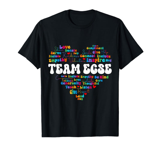 Cute Team ECSE Appreciation Week back to school Teacher T-Shirt
