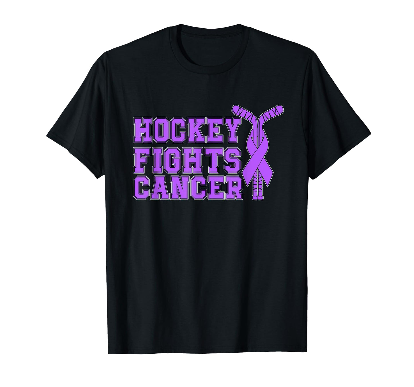 Hockey Fights Cancer Awareness T-Shirt